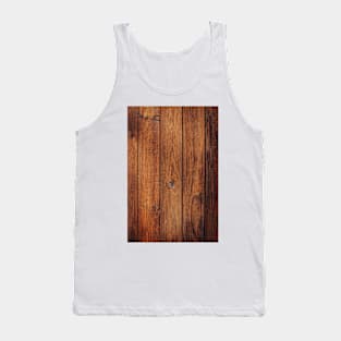 Old brown rustic dark wooden texture - wood timber background Tank Top